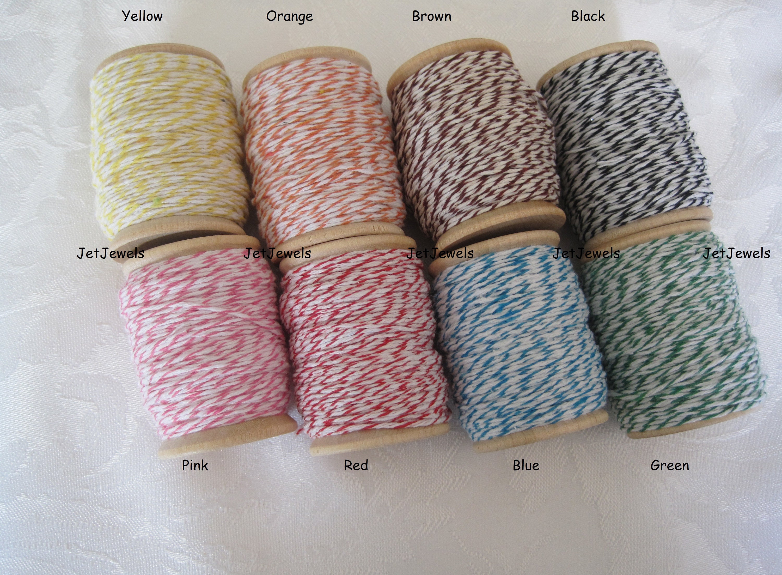 50 Yards Cotton Twine, Cotton String, Bakers Twine, Colored String, Box  Bakery String, Gift Wrapping, Rustic Gift Wrap, Choose Color 