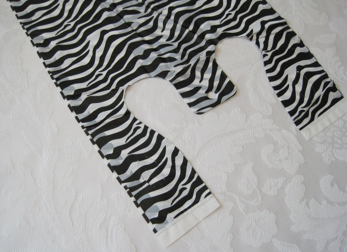 50 Plastic Bags Zebra Animal Print Plastic Shopping Bags Etsy