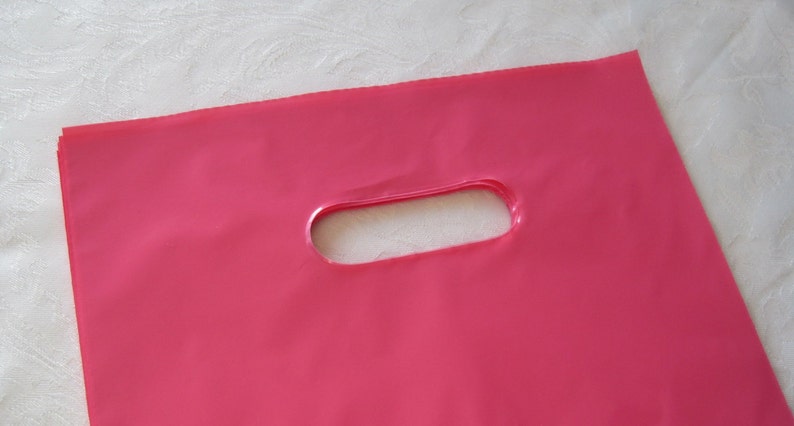 Gift Bags Shopping Bags Retail Merchandise Bags Plastic Gift Bags 100 Plastic Bags Candy Bags 12x15 Pink Plastic Bags Shopping Bag