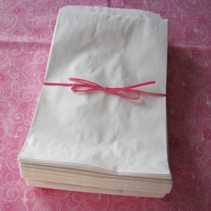 White Kraft Paper Bags, Shopping Bag, Small Paper Bags, Paper Gift Bag, Retail Merchandise Bags, Paper Bag, Party Favor Candy Bags, 5x7 inch