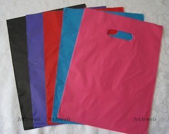 100 Plastic Bags, Shopping Bags, Retail Merchandise Bags, Shopping Bag, Pink Bags, Plastic Shopping Bags, Gift Bags, Candy Bags 9x12