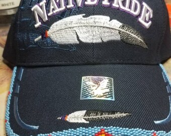 native american beaded baseball caps for sale
