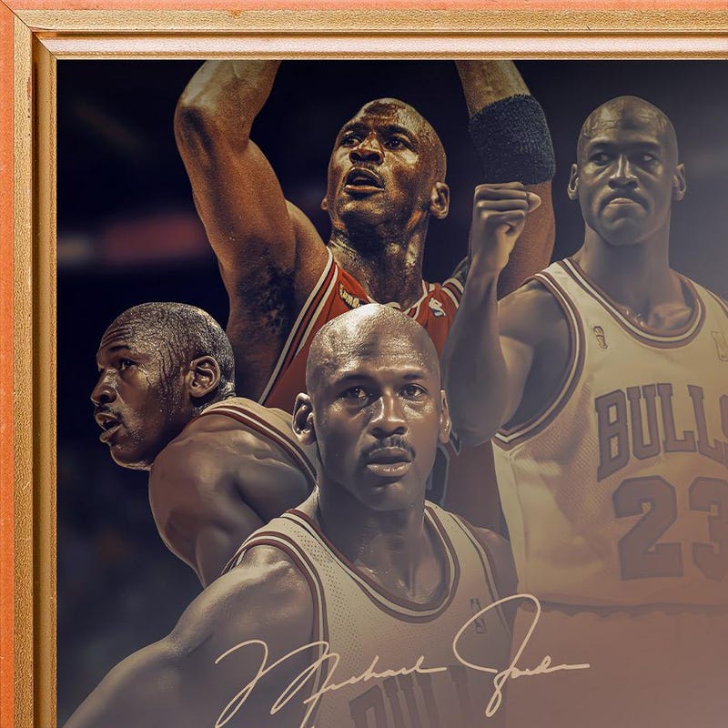 michael jordan autographed poster