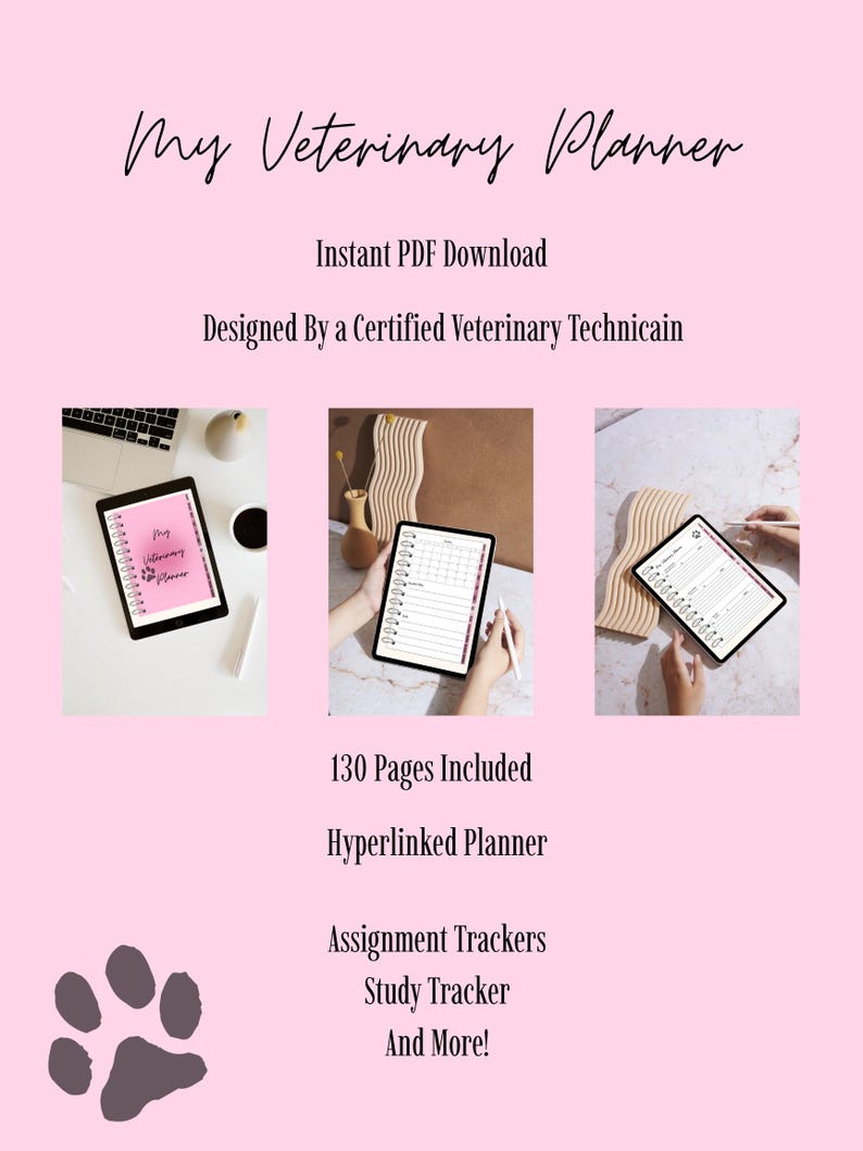 Vet Database Homework My Veterinary Planner - Etsy
