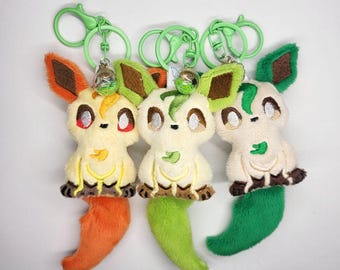 Leafeon Eeveelution Keychain Charm Plush