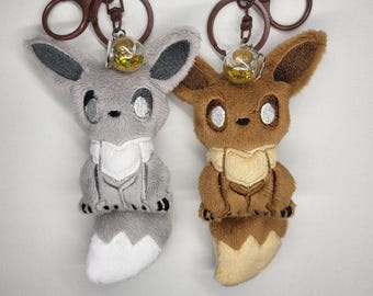 Eevee Eeveelution Keychain Charm Plush