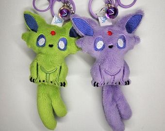 Espeon Eeveelution Keychain Charm Plush