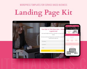 Opt in Page Template // Divi Landing Page Template // Divi Sales Funnel // Divi Child Theme // Wordpress Template
