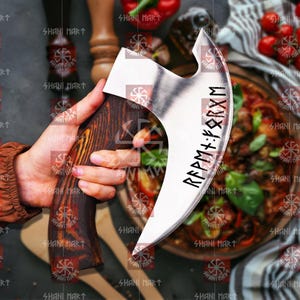 Viking Pizza Axe, Custom Handmade Pizza Cutter, Ideal Bestman & Anniversary Gift, Unique Halloween Gift for Him