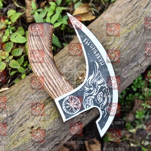 Viking Pizza Axe, Custom Handmade Pizza Cutter Axe, Perfect Handmade Gifts for Best man, Ideal Birthday, Anniversary, or Halloween Gifts