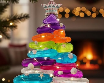 Adorno familiar personalizado de vidrio marino, adorno con nombre personalizado para árbol de Navidad, regalo de Navidad para niños, regalo para amantes de los videojuegos, decoración para árbol de Navidad.