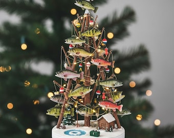 Personalized Fishing Christmas Ornament, Custom Fishing Man Ornament, Christmas Gift For Fishing Lovers, Xmas Tree Gift For Fishing Lovers