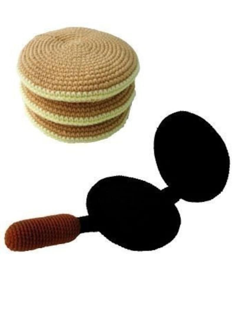 Crochet Pattern PANCAKES Toys / Playfood PDF 00435 image 4