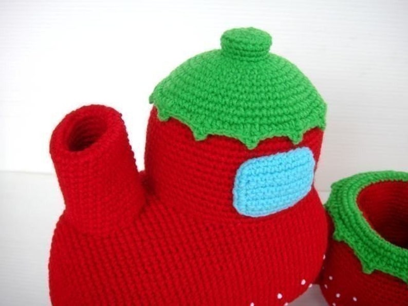 Crochet Pattern Strawberry Train Set PDF Toys 00367 image 3