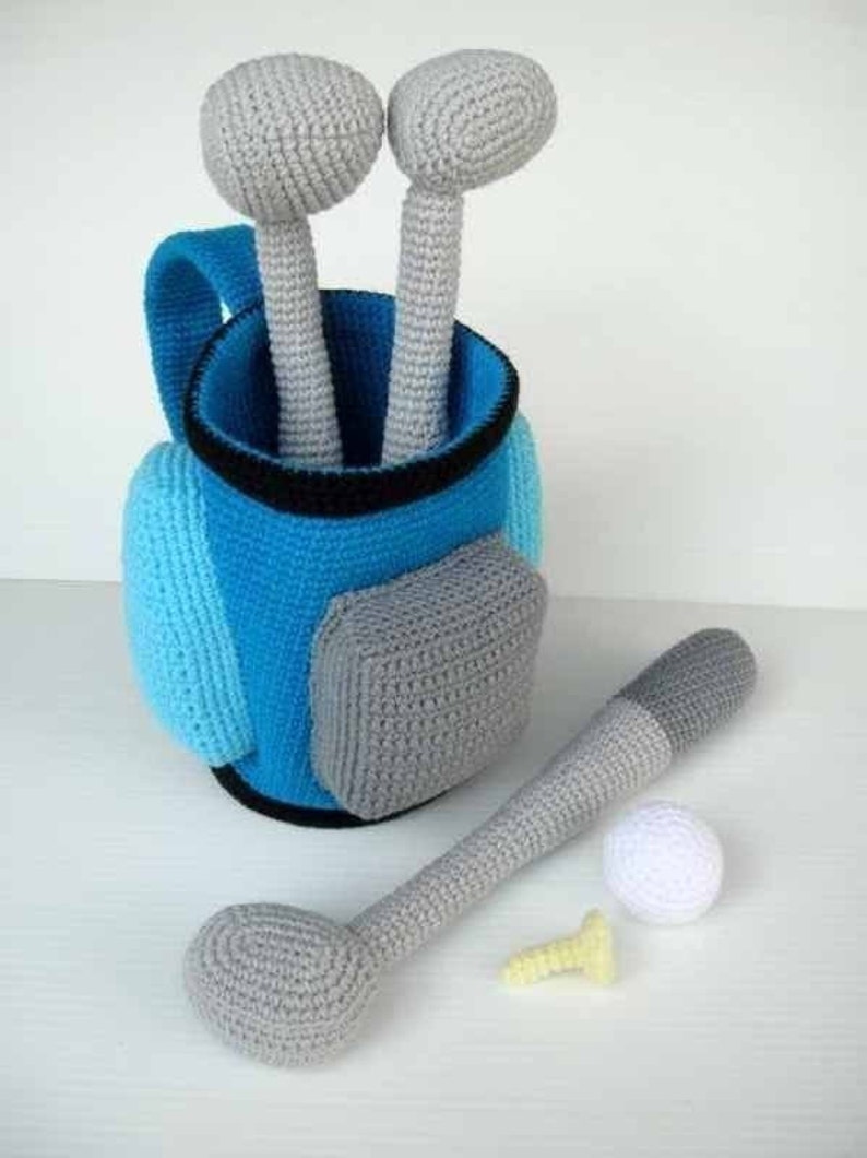 Crochet Pattern GOLF SET Toys/ Deco/ Sports PDF 00461 image 1