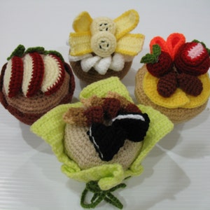 Crochet Pattern Delicious MUFFIN Play Food/Toys PDF 00445 image 1