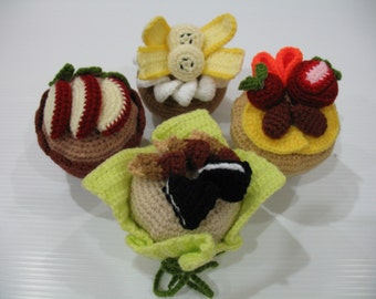 Crochet Pattern - Delicious MUFFIN - Play Food/Toys -PDF  (00445)