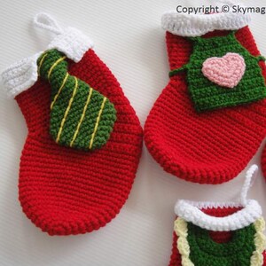 Crochet Pattern FAMILY CHRISTMAS SOCKS deco pdf 00467 image 2