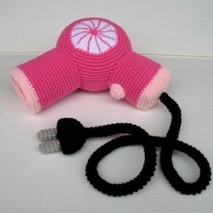 Crochet Pattern HAIR BLOWER and CURLING iron Toys pdf 00397 image 2