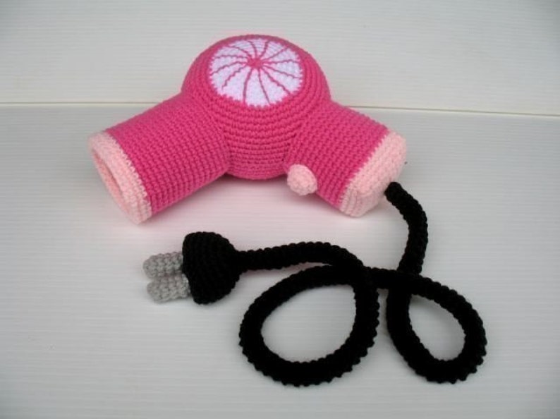 Crochet Pattern HAIR BLOWER and CURLING iron Toys pdf 00397 image 2