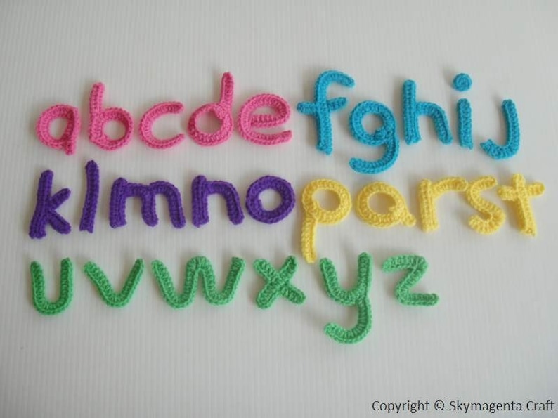 Crochet Pattern ALPHABET Applique Lower Case PDF 00466 Etsy crochet-pattern-alphabet-applique-lower-case-pdf-00466-etsy