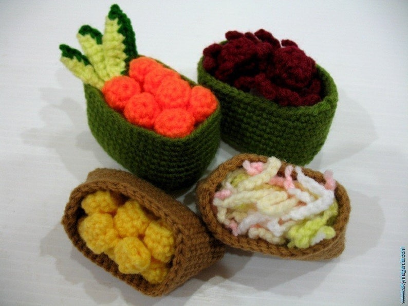 Crochet Pattern SUSHI play food / toys 00442 image 3