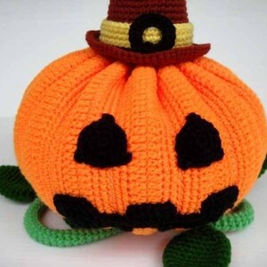 Crochet Pattern HALLOWEEN PUMPKIN Toys/ Deco/ Fruit 00356 image 2