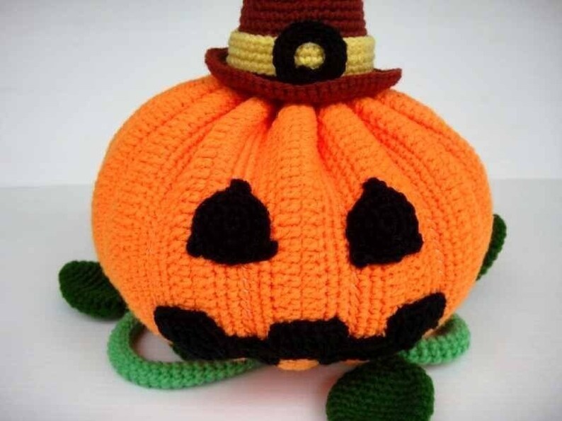 Crochet Pattern HALLOWEEN PUMPKIN Toys/ Deco/ Fruit 00356 image 2