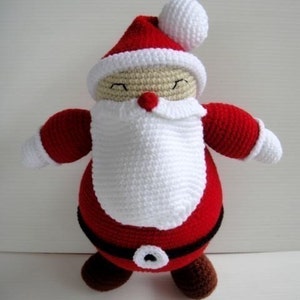 Crochet Pattern - SANTA CLAUS - Toys / PDF / Christmas  (00404)