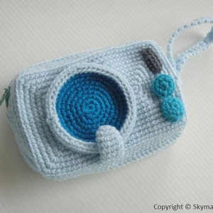 Crochet Pattern - WASHING MACHINE PURSE - For cell phone / money / others in pdf  (00400)
