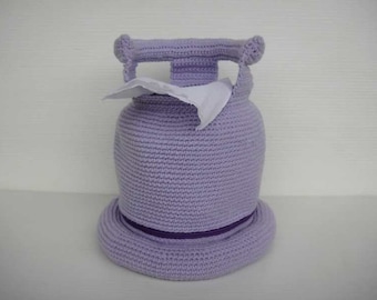 Crochet Patttern - GAS CYLINDER - Tissue Roll Holder - PDF  (00402)