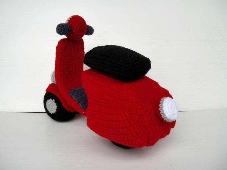 Crochet Pattern SCOOTER toys in PDF 00462 image 2