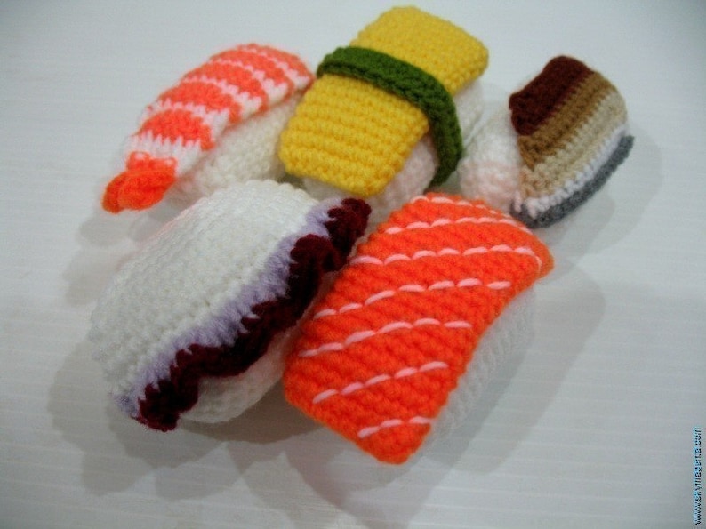 Crochet Pattern SUSHI play food / toys 00442 image 4