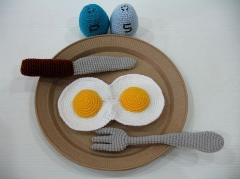 Crochet Pattern WESTERN BREAKFAST Toys / Playfood PDF 00434 image 2