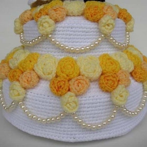 Crochet Pattern WEDDING CAKE Playfood / Toys / PDF 00375 image 3