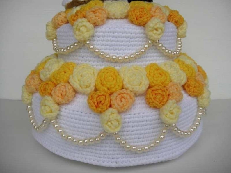 Crochet Pattern WEDDING CAKE Playfood / Toys / PDF 00375 image 3