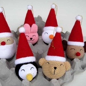 Crochet Pattern - CHRISTMAS ORNAMENTS 1 - Deco / Toys  (00424)