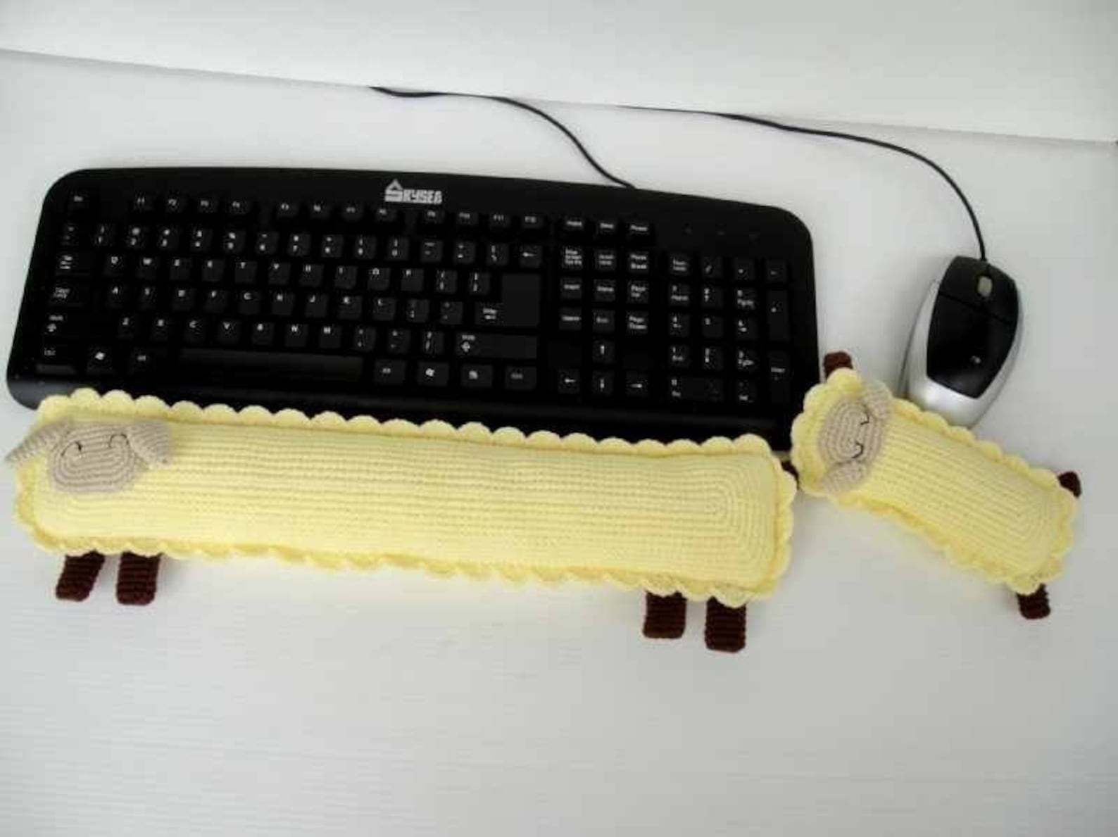 Crochet Pattern SHEEP Keyboard and Mouse Wrist Rest PDF/ Toys/ Deco