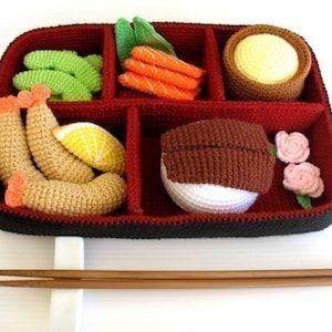 Crochet Pattern - BENTO - Toys / Playfood - PDF