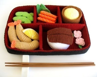 Crochet Pattern - BENTO - Toys / Playfood - PDF