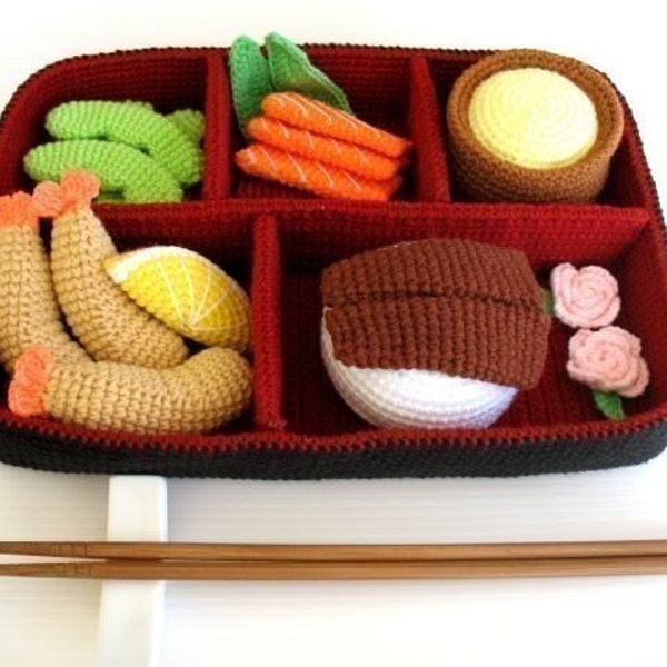 Patron au crochet - BENTO - Jouets / Playfood - PDF