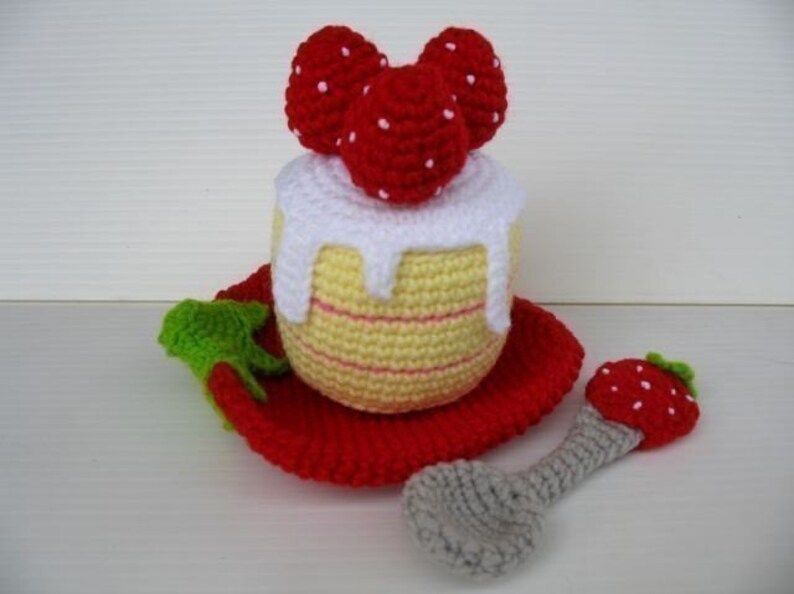 Crochet Pattern STRAWBERRY TEA SET Toys Pdf 00448 Etsy
