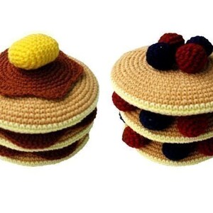 Crochet Pattern PANCAKES Toys / Playfood PDF 00435 image 2