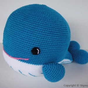 Crochet Pattern - WHALE - in pdf  (00452)