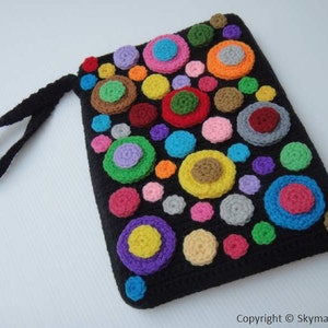 Crochet Pattern COLORFUL BUBBLE Kindle Cover / Sleeve / - Etsy