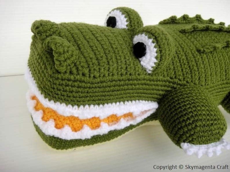 Crochet Pattern ALLIGATOR Toys / PDF 00465 image 2