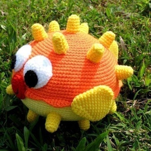 Crochet Pattern PUFF FISH Toys PDF 00391 image 2