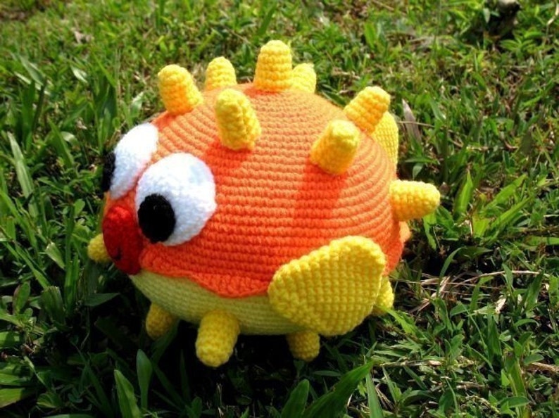 Crochet Pattern PUFF FISH Toys PDF 00391 image 2
