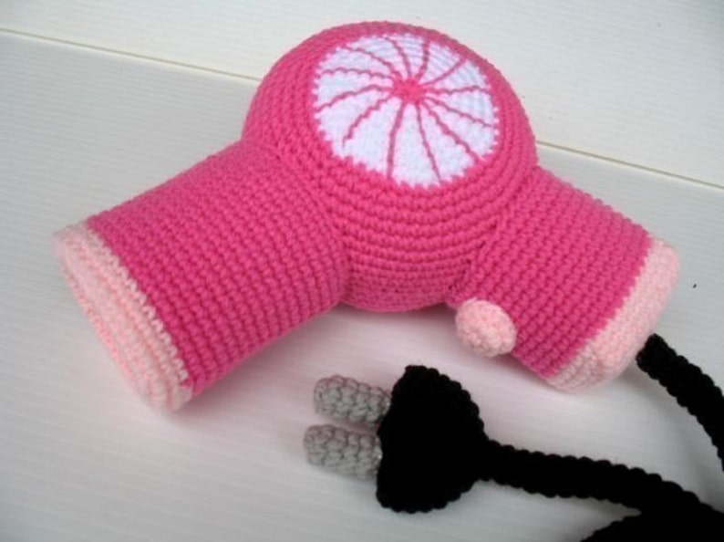 Crochet Pattern HAIR BLOWER and CURLING iron Toys pdf 00397 image 3