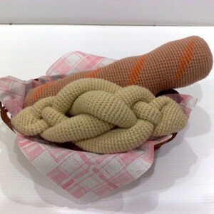 Crochet Pattern-BREAD RECIPE-play food/ toys 00362 image 3